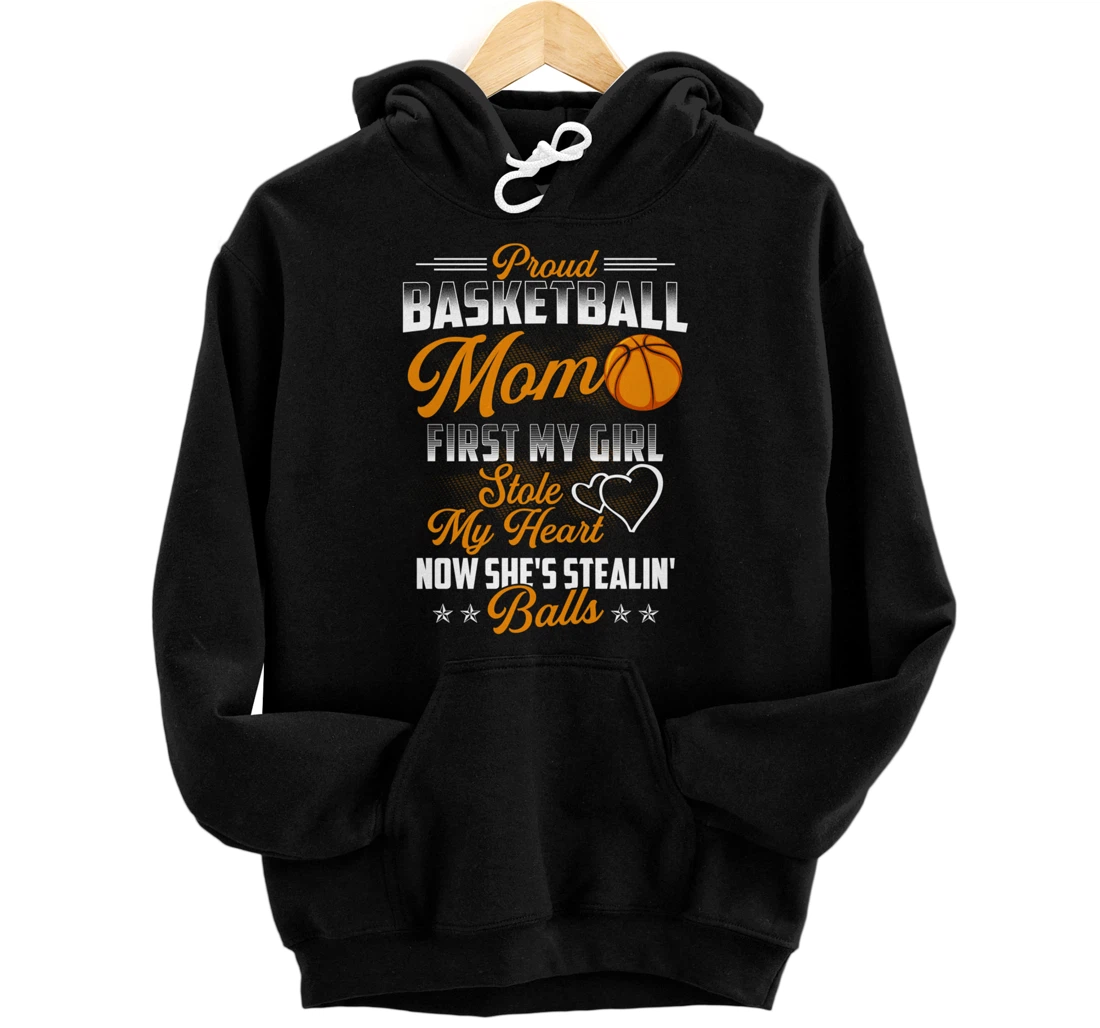 Funny Basketball Mom Girls Basketball Player Basketball Fan Pullover Hoodie