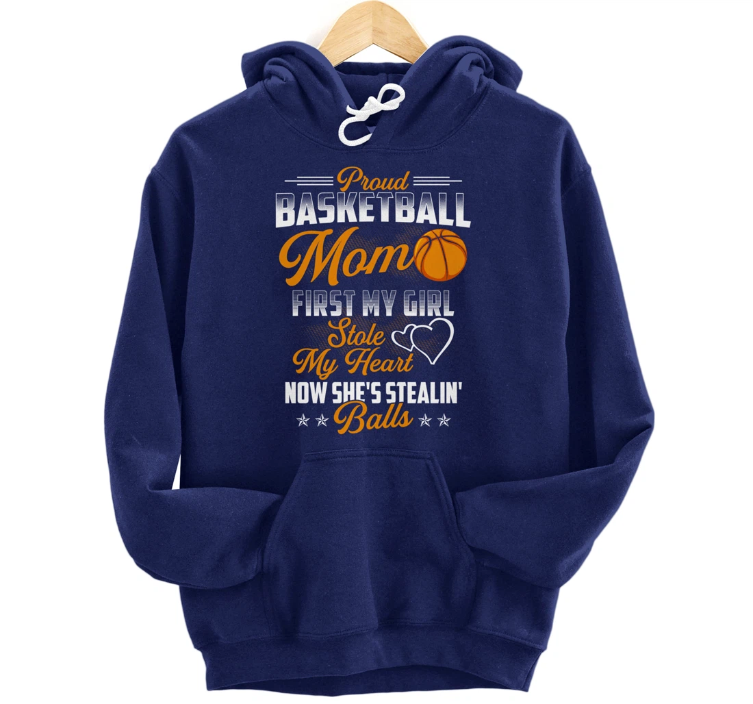 Funny Basketball Mom Girls Basketball Player Basketball Fan Pullover Hoodie