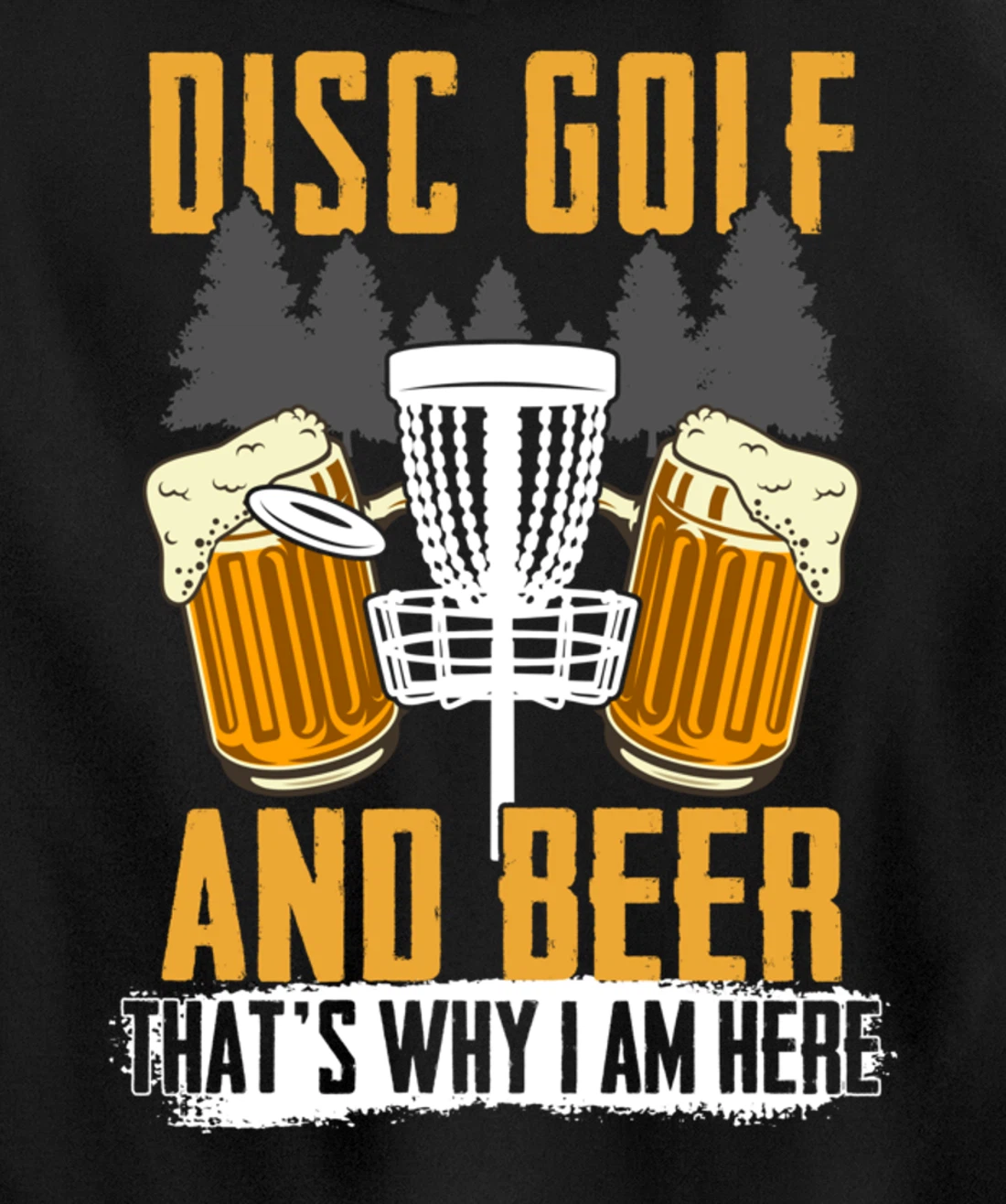 Funny Disc Golf Men Disc Golfing Frisbee Disc Sport Pullover Hoodie