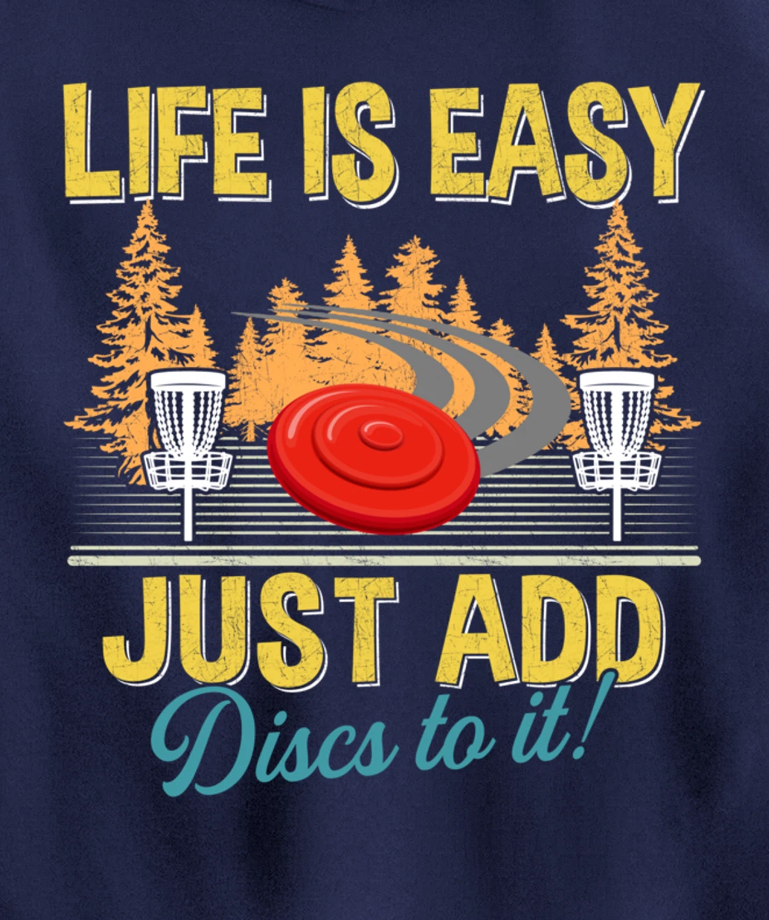 Funny Disc Golf Men Disc Golfing Frisbee Disc Sport Pullover Hoodie