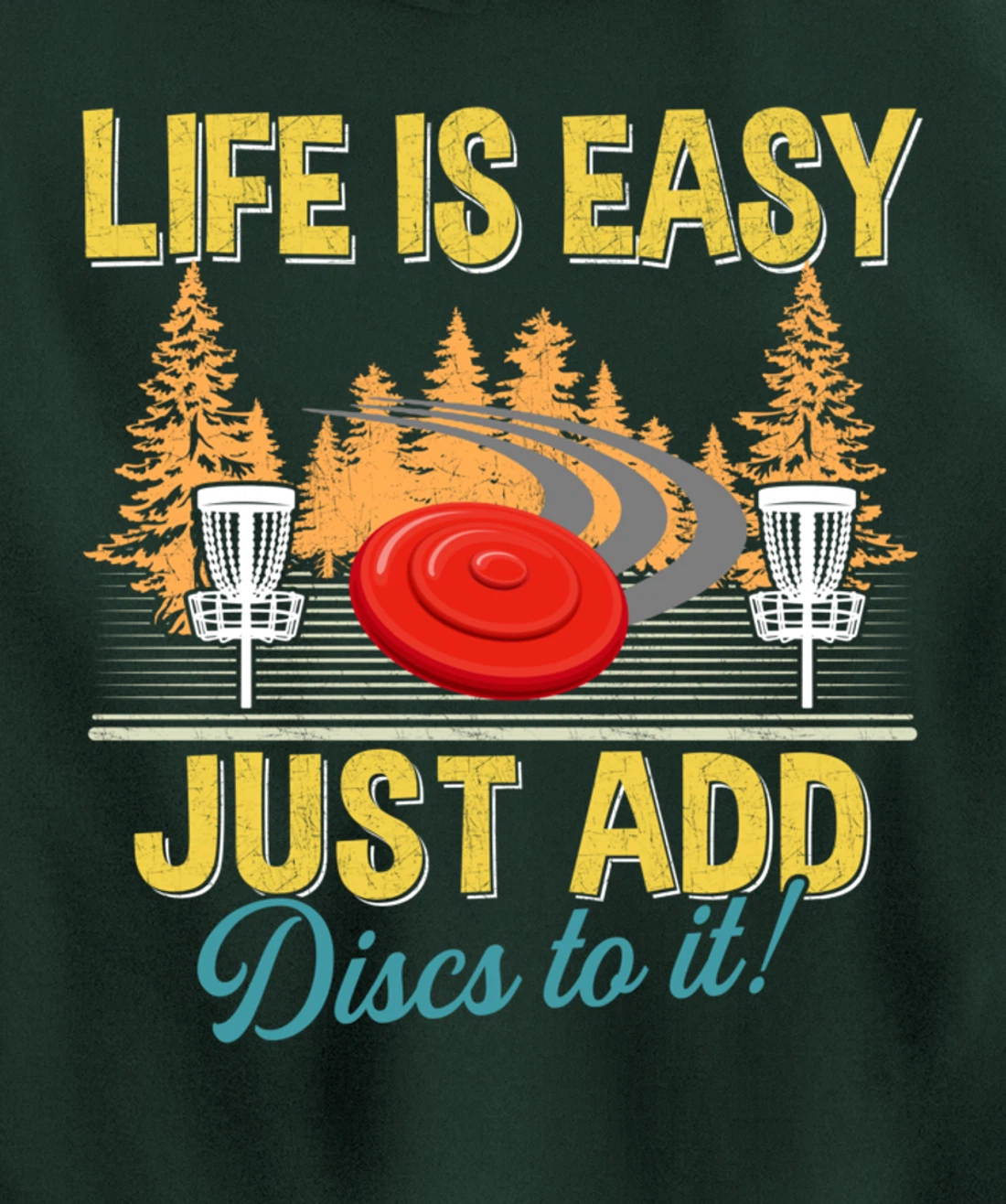 Funny Disc Golf Men Disc Golfing Frisbee Disc Sport Pullover Hoodie