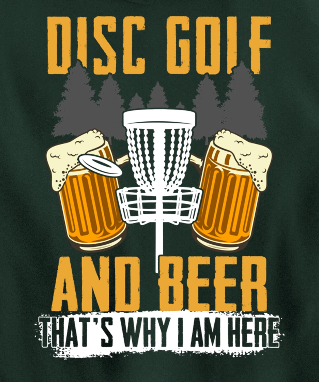 Funny Disc Golf Men Disc Golfing Frisbee Disc Sport Pullover Hoodie