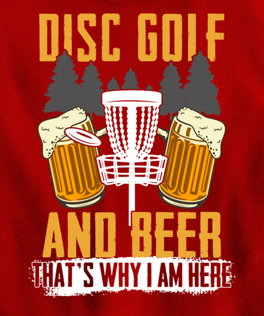 Funny Disc Golf Men Disc Golfing Frisbee Disc Sport Pullover Hoodie