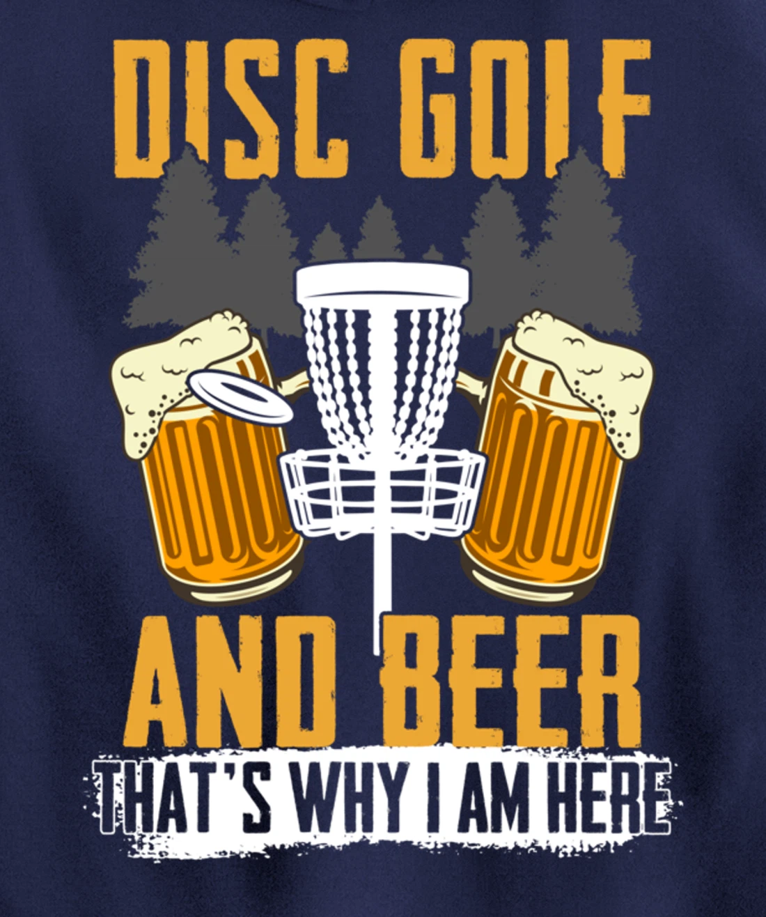 Funny Disc Golf Men Disc Golfing Frisbee Disc Sport Pullover Hoodie