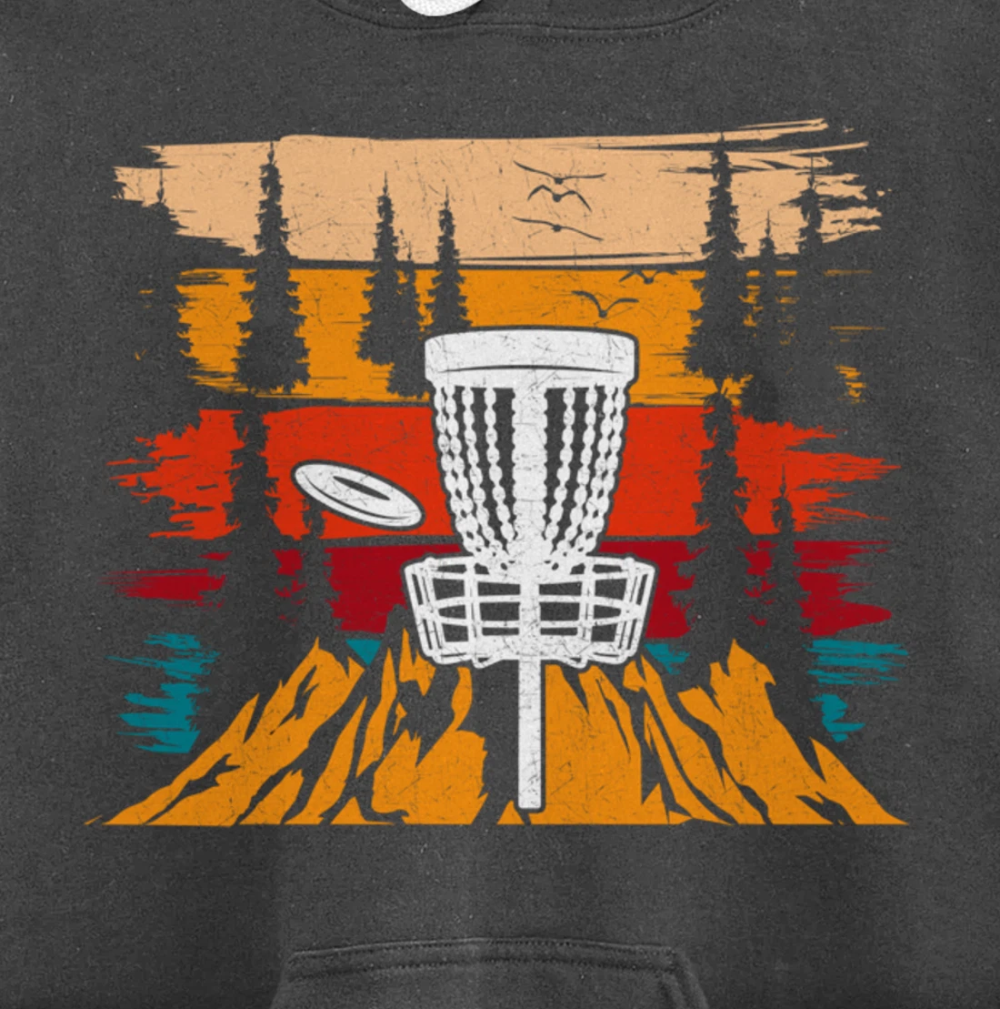 Vintage Disc Golf Men Disc Golfing Frisbee Disc Sport Pullover Hoodie