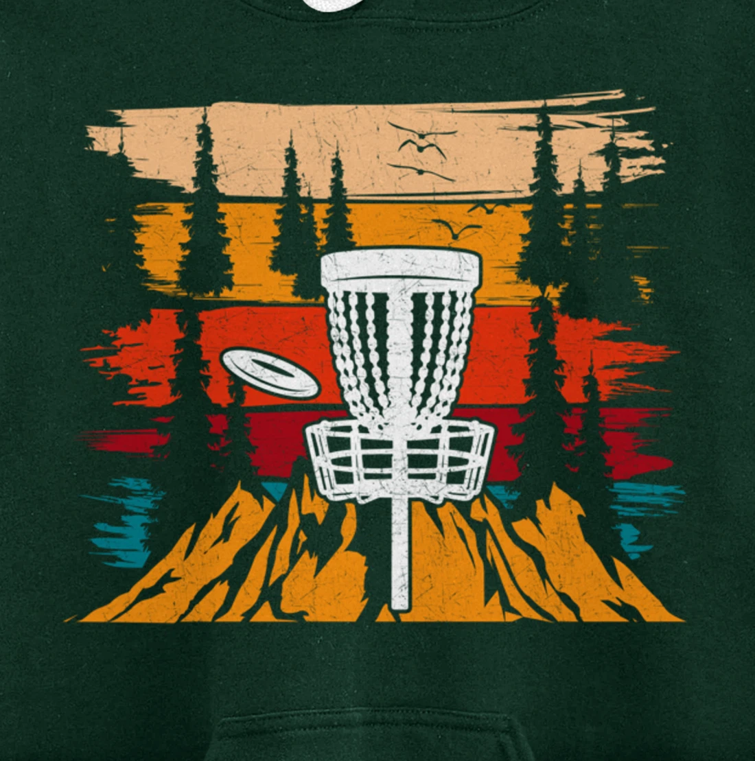 Vintage Disc Golf Men Disc Golfing Frisbee Disc Sport Pullover Hoodie