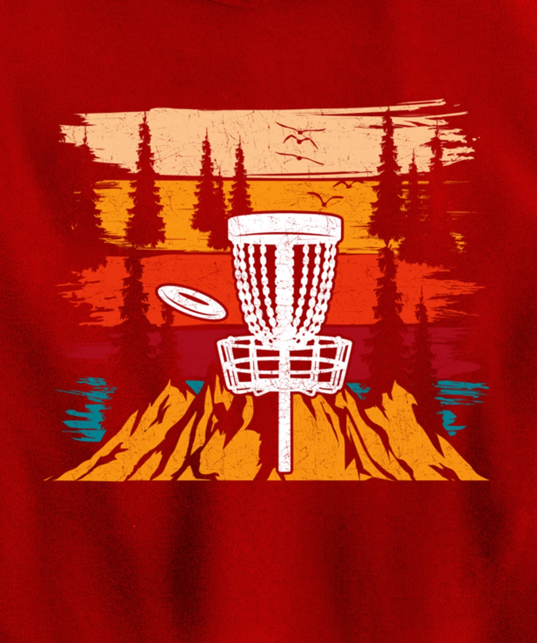 Vintage Disc Golf Men Disc Golfing Frisbee Disc Sport Pullover Hoodie