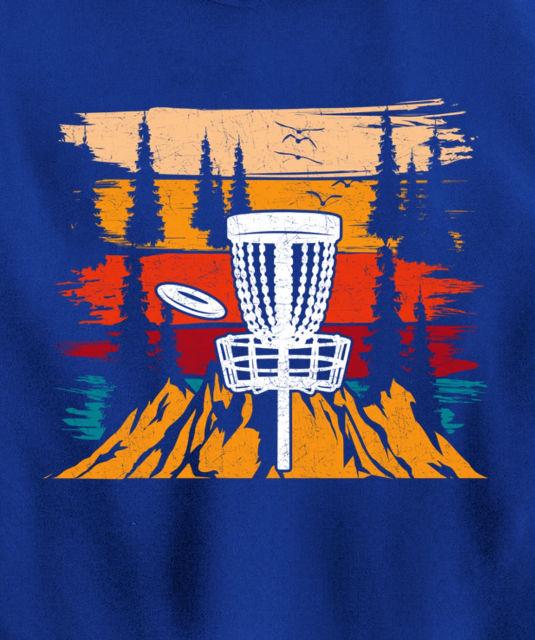 Vintage Disc Golf Men Disc Golfing Frisbee Disc Sport Pullover Hoodie