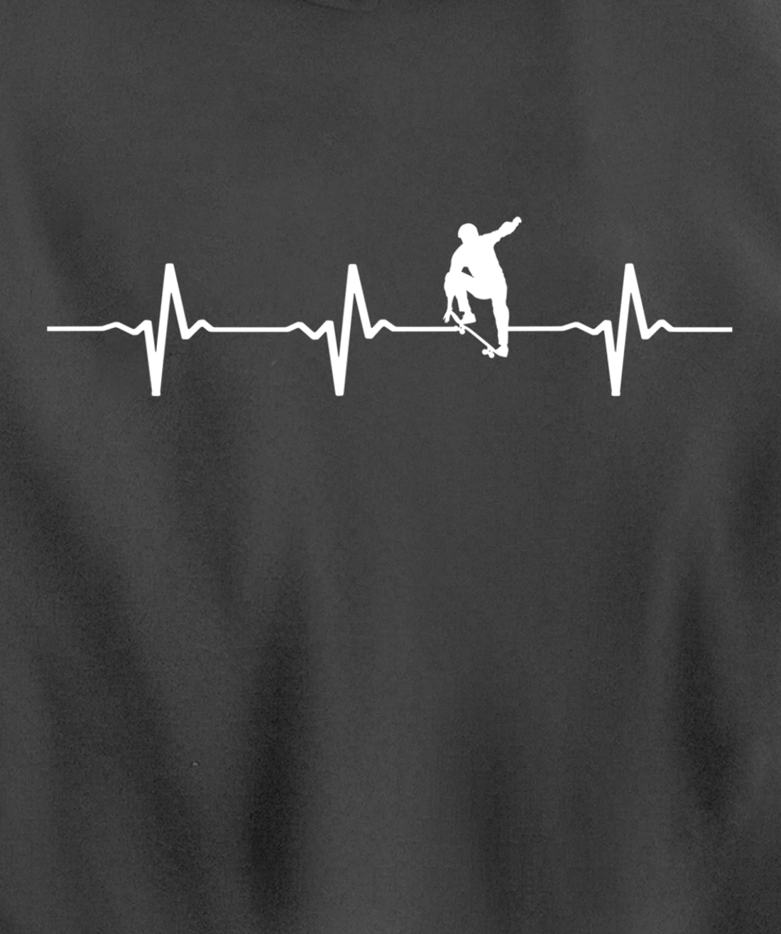 skateboarding heartbeat frequency skate lovers skateboarder Pullover Hoodie