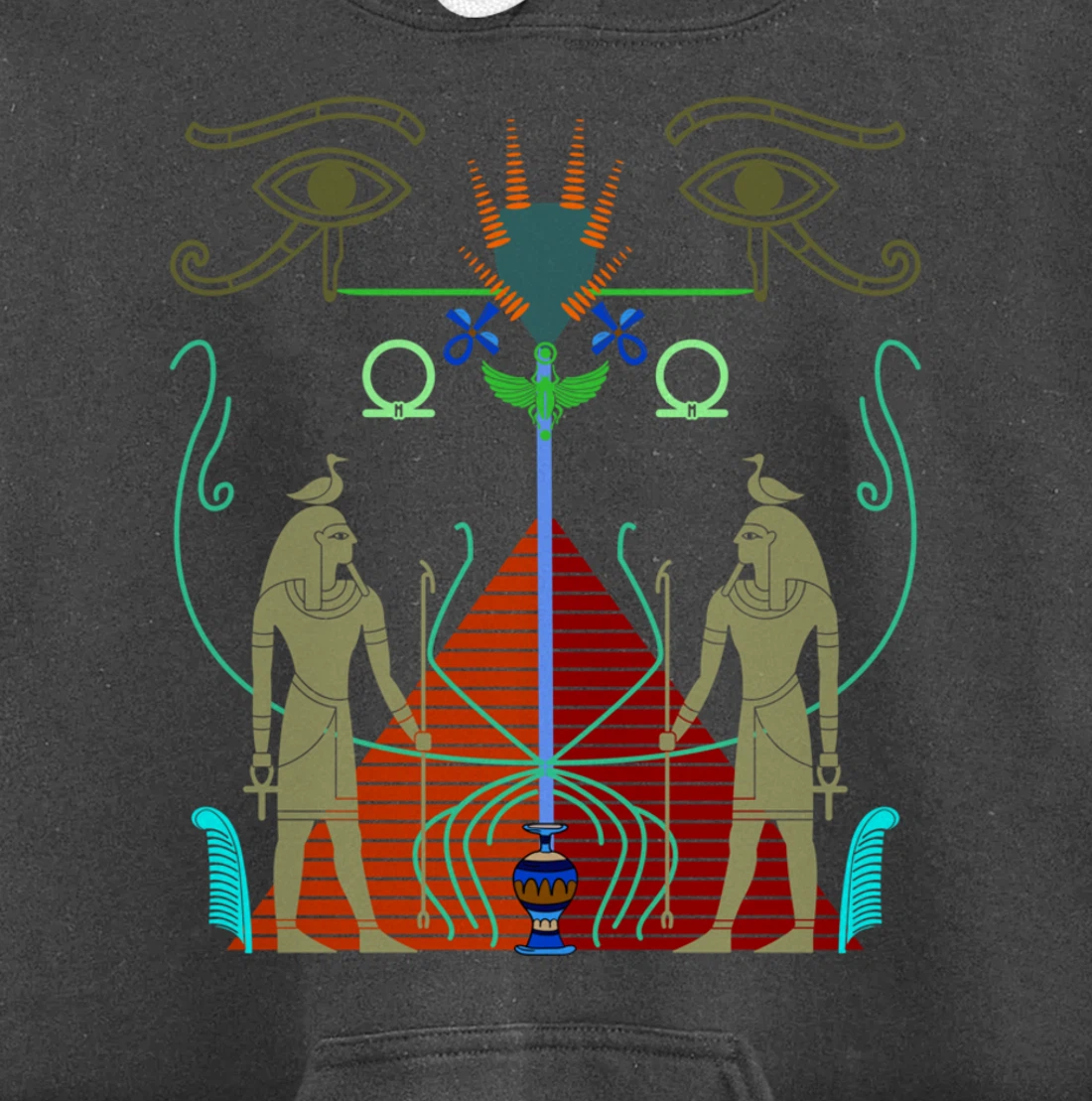 Symbolic Sacred Ancient Egypt Mythology Egyptian Modern Art Pullover Hoodie