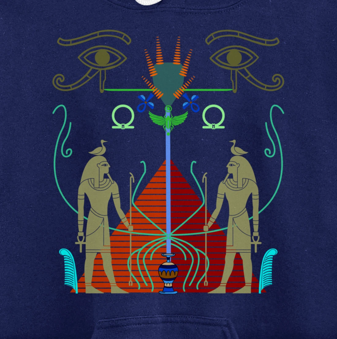 Symbolic Sacred Ancient Egypt Mythology Egyptian Modern Art Pullover Hoodie