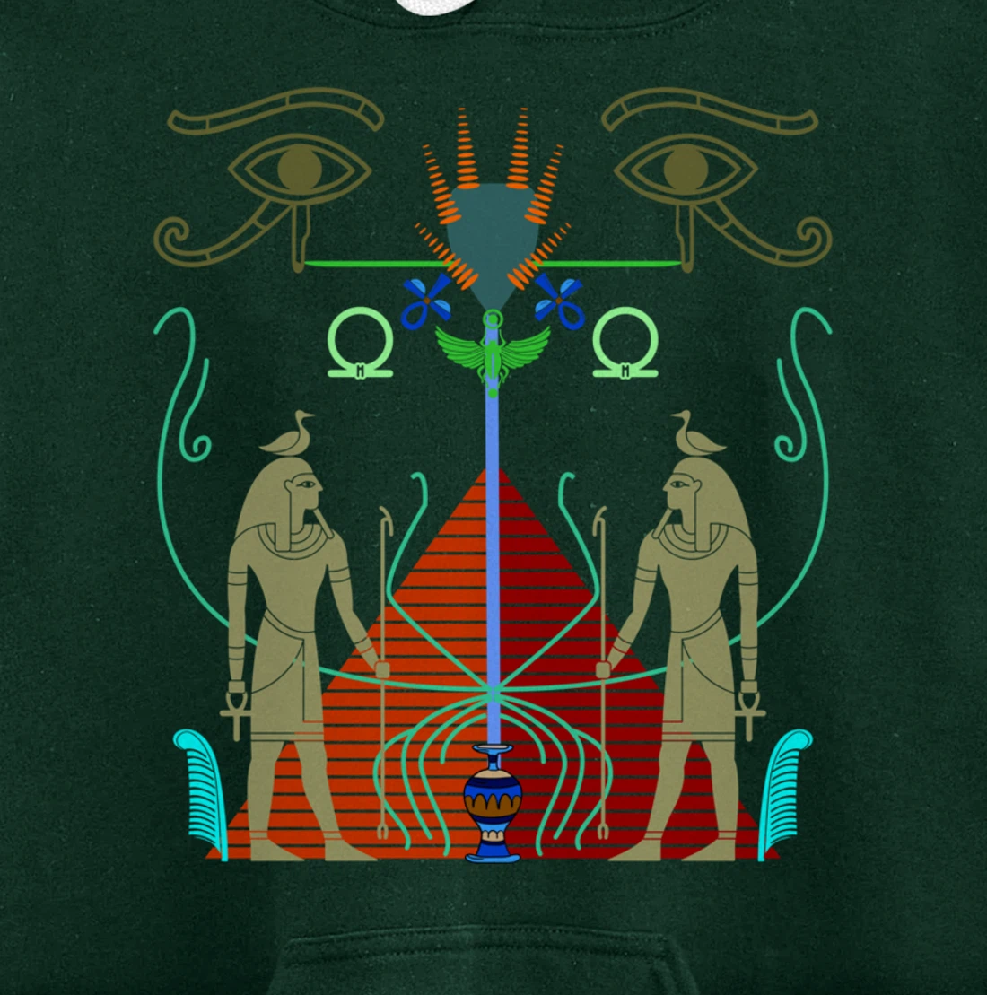 Symbolic Sacred Ancient Egypt Mythology Egyptian Modern Art Pullover Hoodie