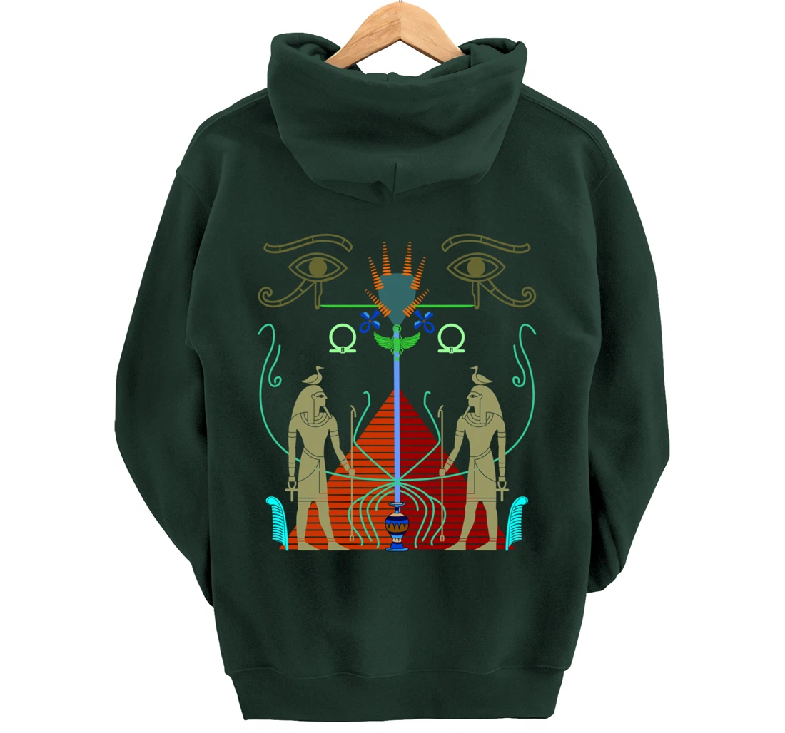Symbolic Sacred Ancient Egypt Mythology Egyptian Modern Art Pullover Hoodie