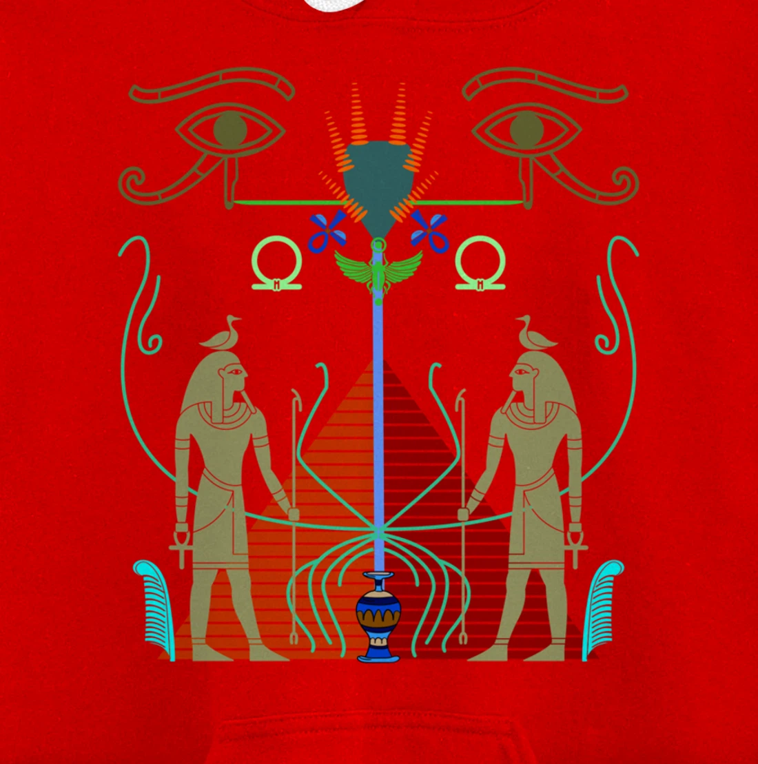 Symbolic Sacred Ancient Egypt Mythology Egyptian Modern Art Pullover Hoodie