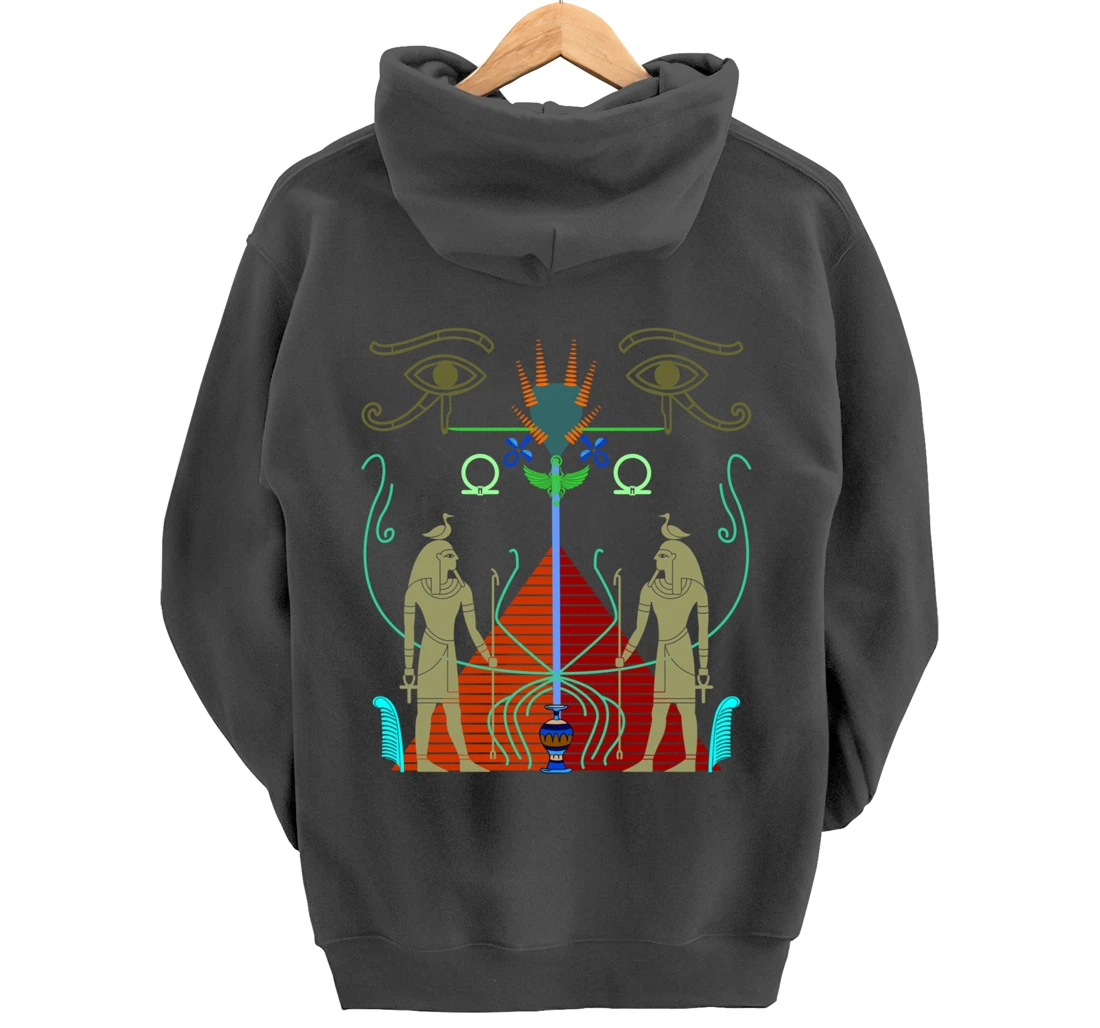 Symbolic Sacred Ancient Egypt Mythology Egyptian Modern Art Pullover Hoodie