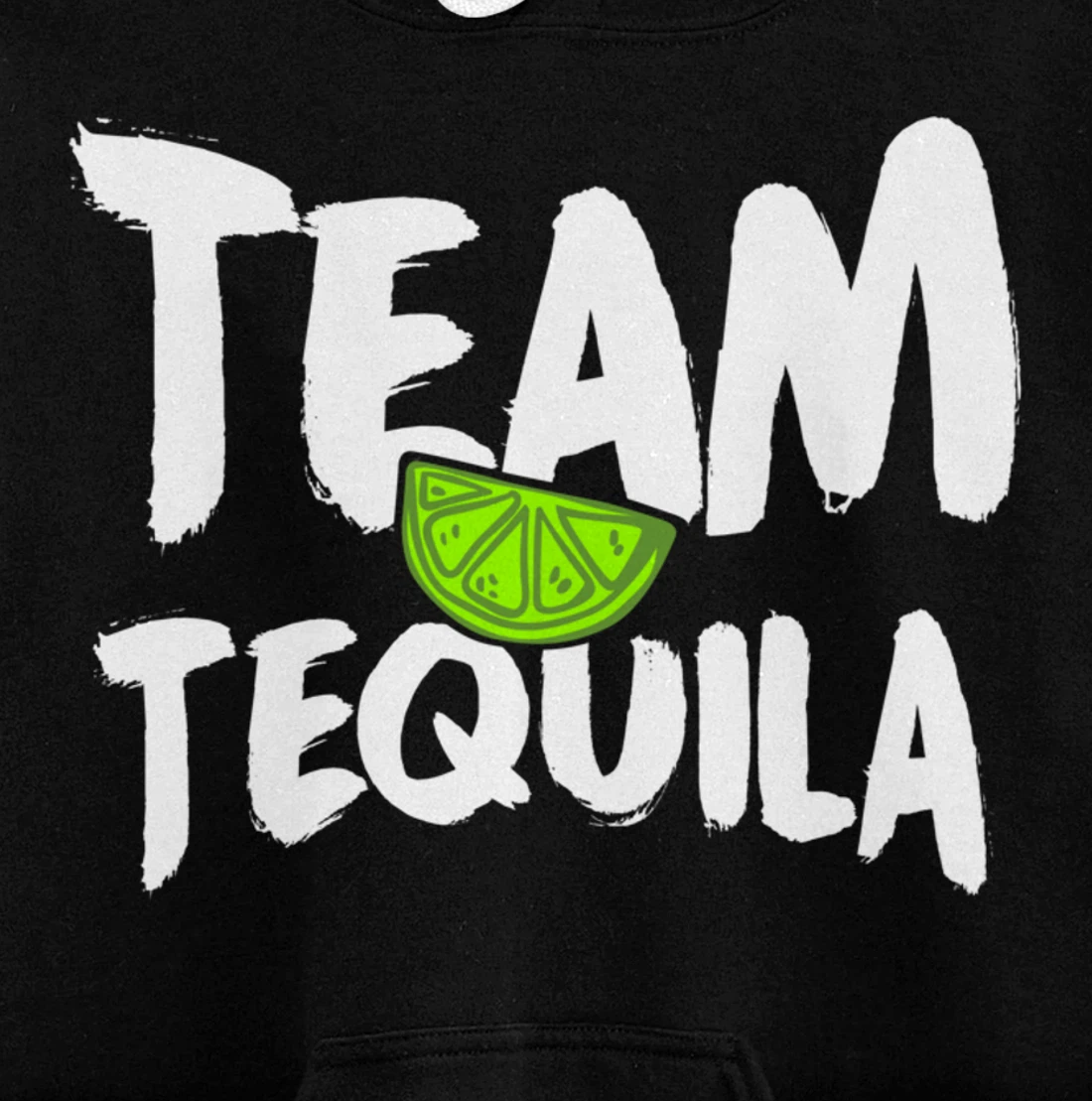 Funny Team Tequila With Green Lime Salt Group Costume Pullover Hoodie