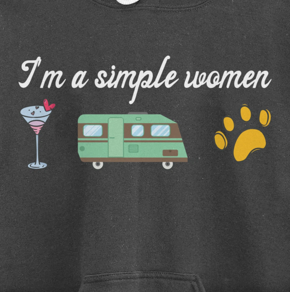 I'm a Simple Woman Nurse Coffee Dogs Paw Funny Nursing Pullover Hoodie