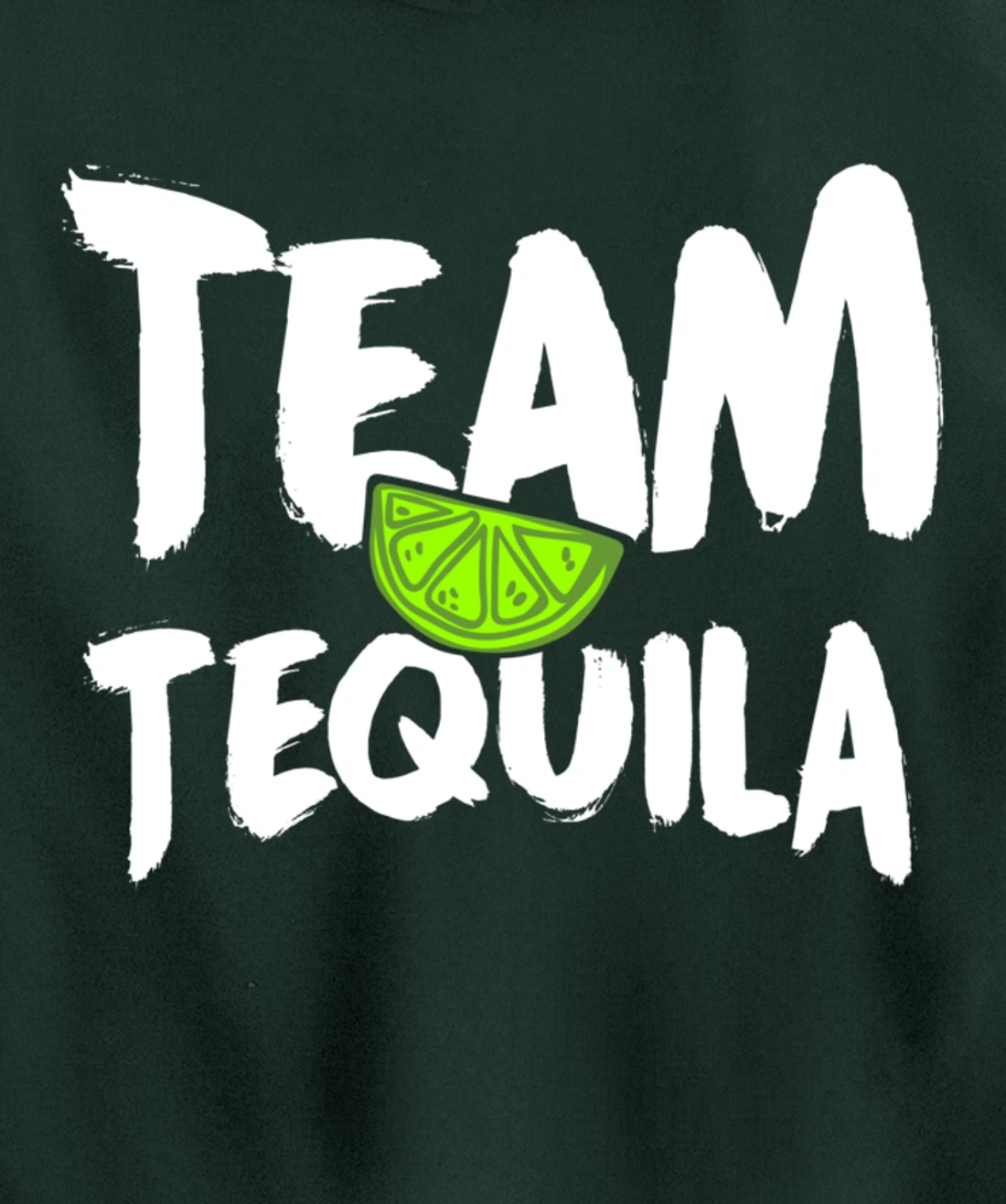 Funny Team Tequila With Green Lime Salt Group Costume Pullover Hoodie