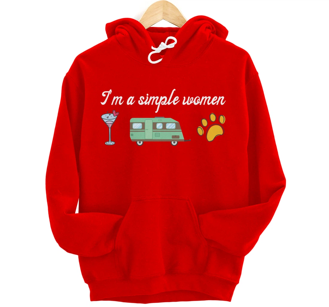 I'm a Simple Woman Nurse Coffee Dogs Paw Funny Nursing Pullover Hoodie