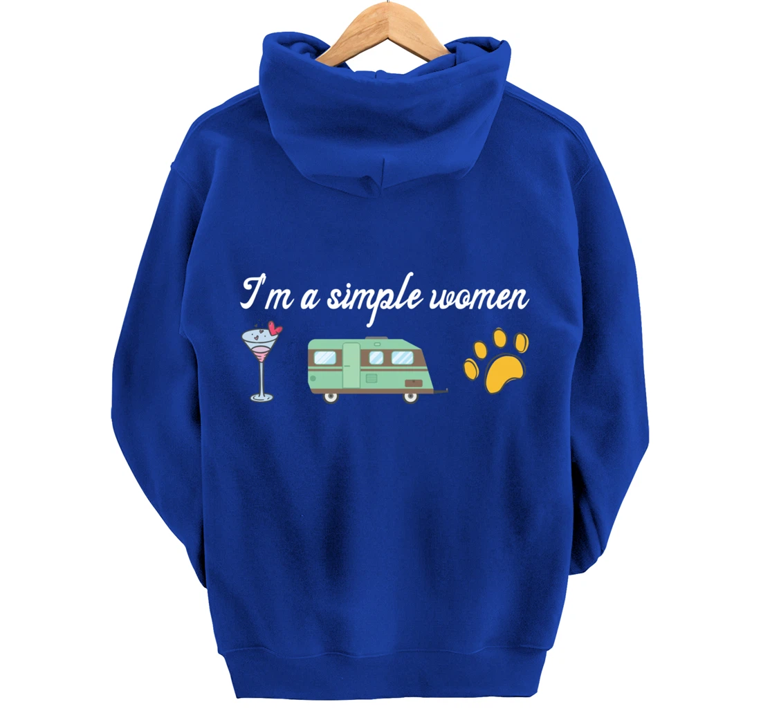 I'm a Simple Woman Nurse Coffee Dogs Paw Funny Nursing Pullover Hoodie