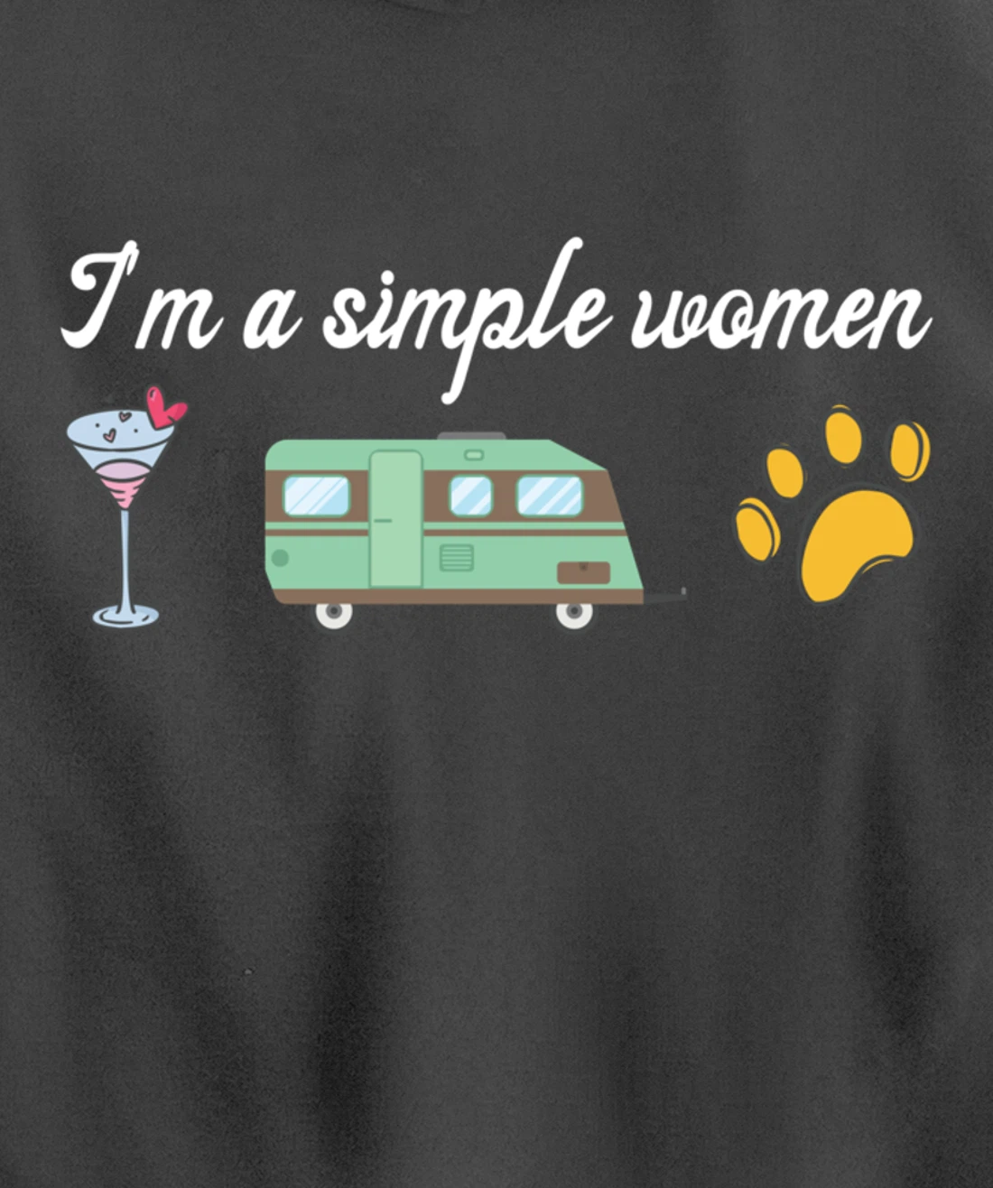 I'm a Simple Woman Nurse Coffee Dogs Paw Funny Nursing Pullover Hoodie