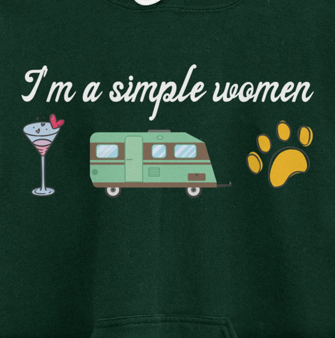 I'm a Simple Woman Nurse Coffee Dogs Paw Funny Nursing Pullover Hoodie