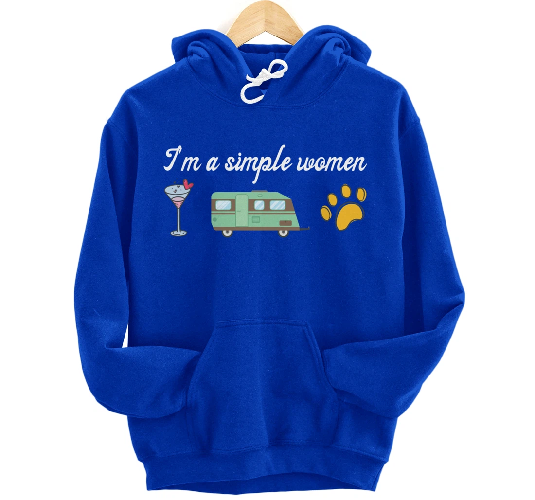 I'm a Simple Woman Nurse Coffee Dogs Paw Funny Nursing Pullover Hoodie