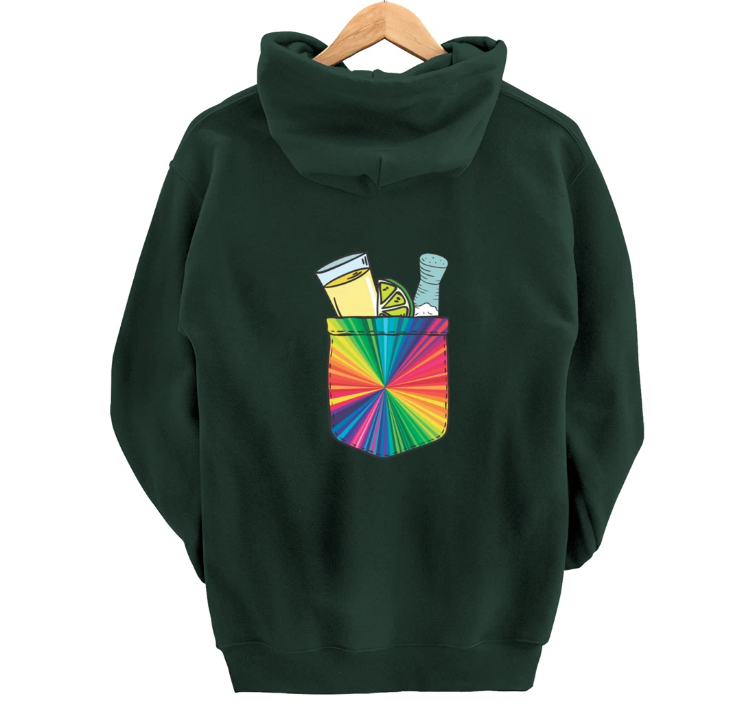 Tequila Lime Salt Funny Mexican Group Drinker Party Pullover Hoodie