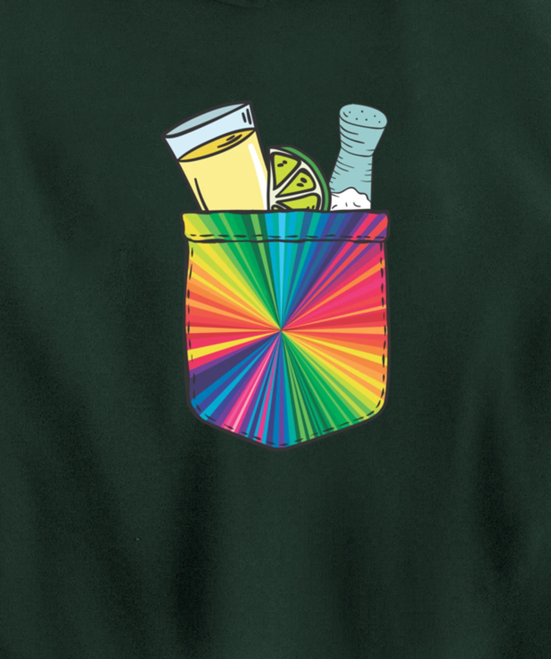 Tequila Lime Salt Funny Mexican Group Drinker Party Pullover Hoodie