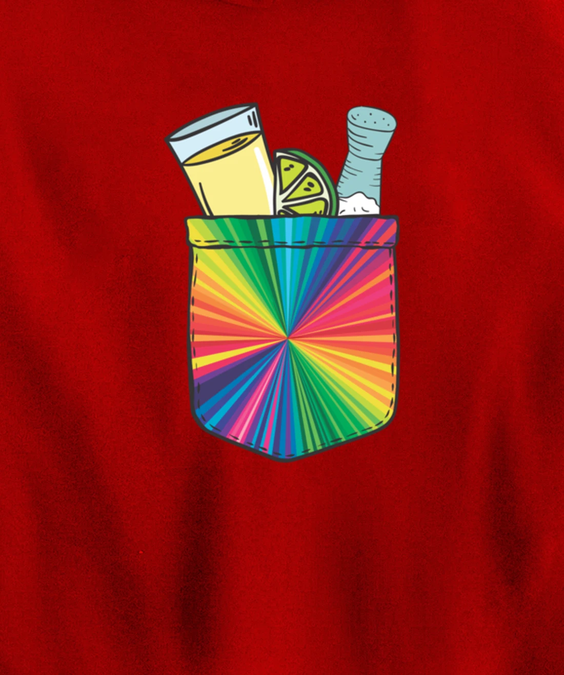 Tequila Lime Salt Funny Mexican Group Drinker Party Pullover Hoodie