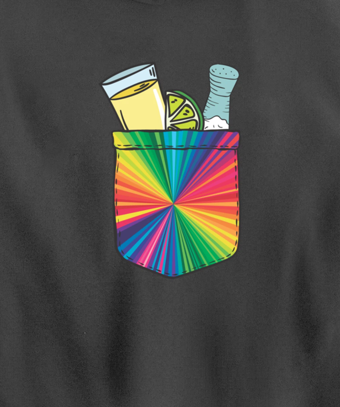 Tequila Lime Salt Funny Mexican Group Drinker Party Pullover Hoodie