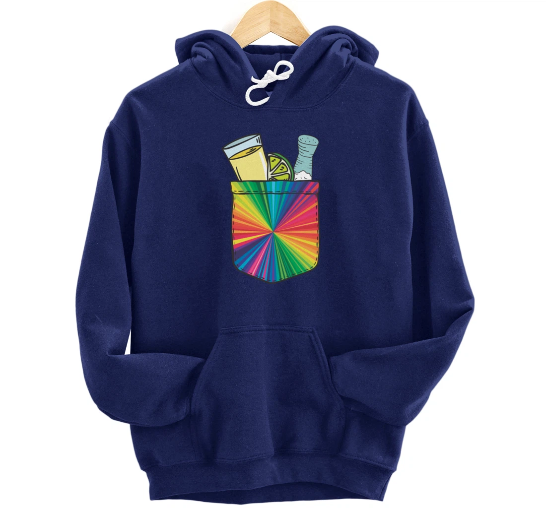 Tequila Lime Salt Funny Mexican Group Drinker Party Pullover Hoodie