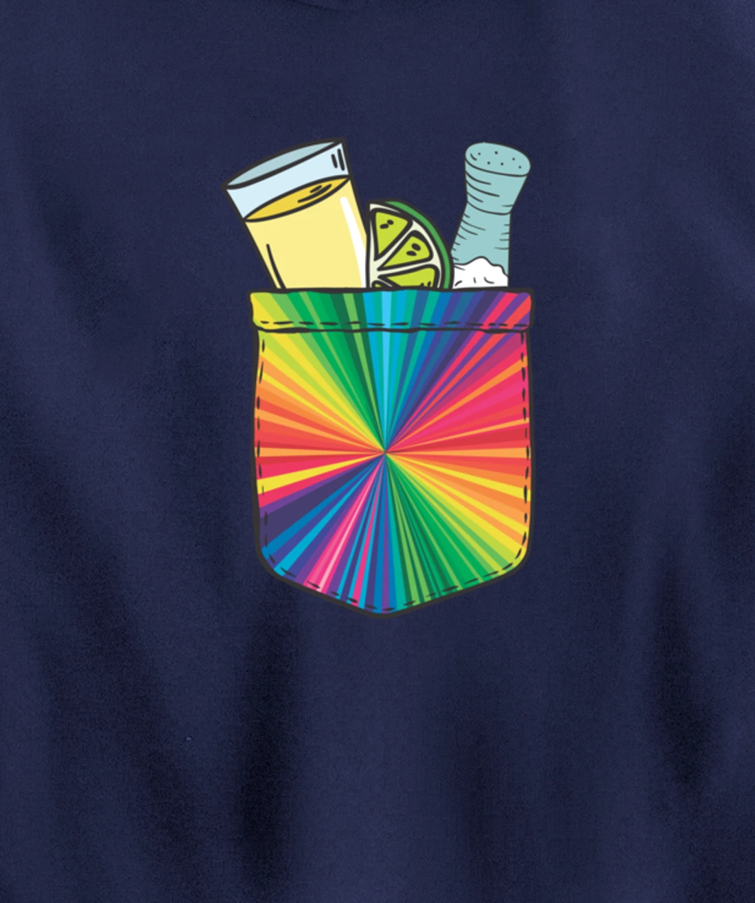 Tequila Lime Salt Funny Mexican Group Drinker Party Pullover Hoodie