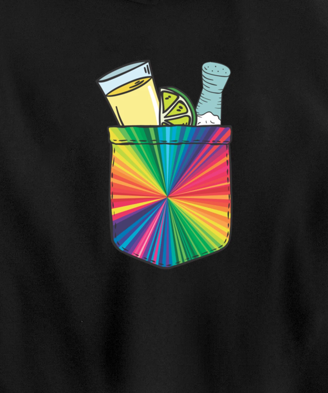 Tequila Lime Salt Funny Mexican Group Drinker Party Pullover Hoodie