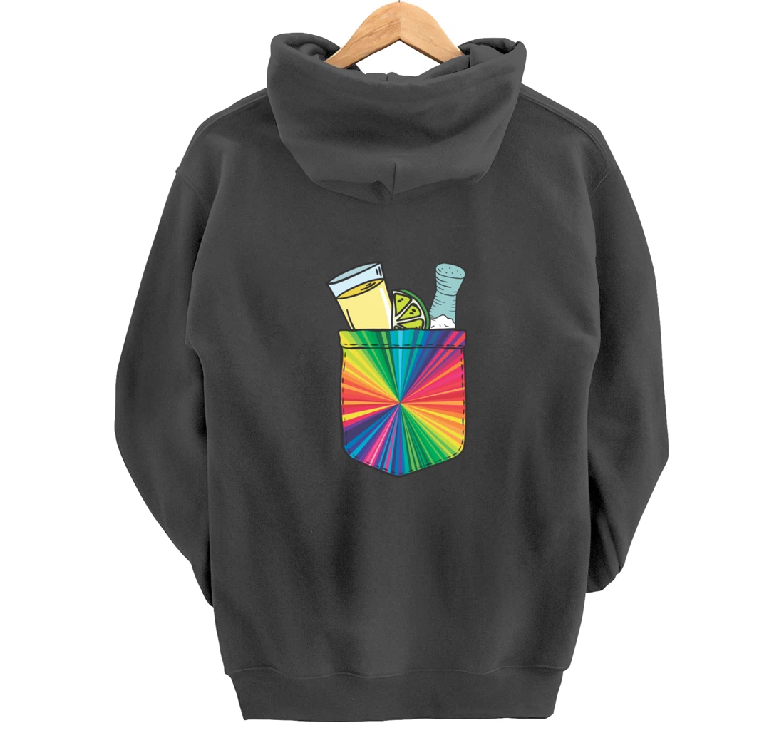 Tequila Lime Salt Funny Mexican Group Drinker Party Pullover Hoodie