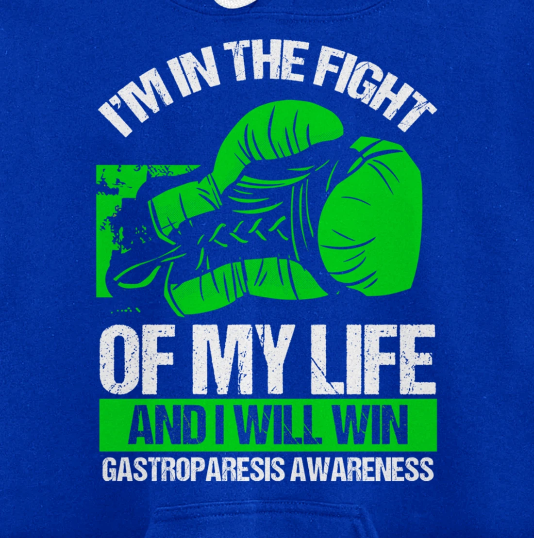 Gastroparesis Awareness Winner Survivor Green Ribbon Pullover Hoodie