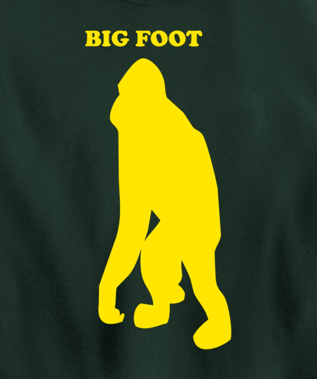 Funny Bigfoot Shirt Monkey Meme Sasquatch Cryptid Silhouette Pullover Hoodie