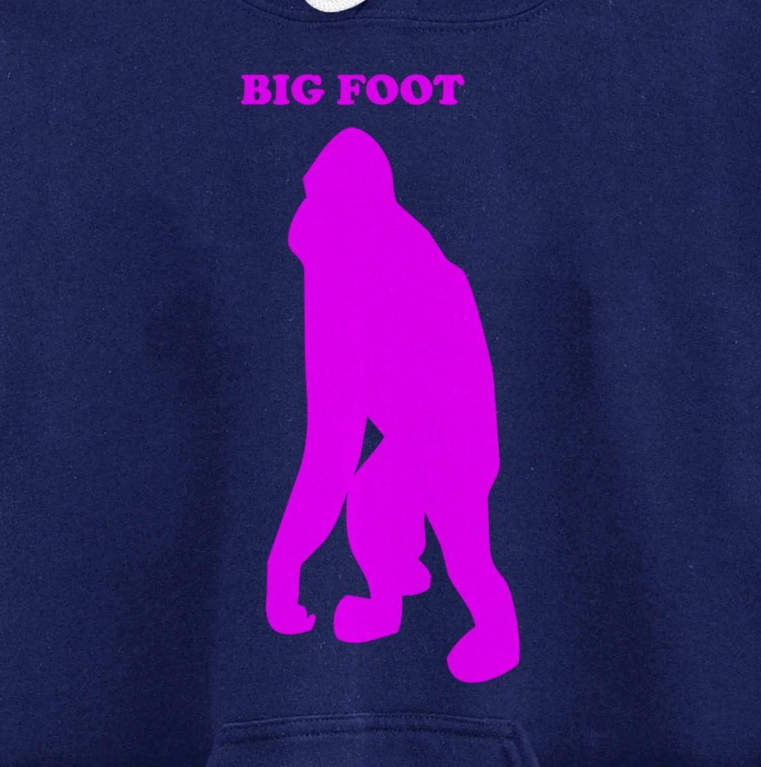 Funny Bigfoot Shirt Monkey Meme Sasquatch Cryptid Silhouette Pullover Hoodie