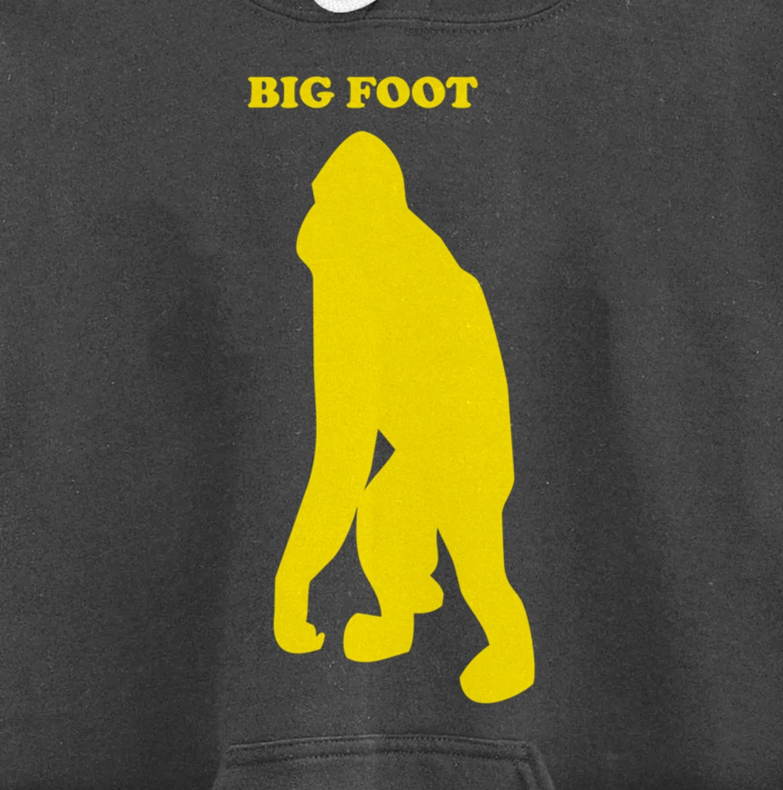 Funny Bigfoot Shirt Monkey Meme Sasquatch Cryptid Silhouette Pullover Hoodie
