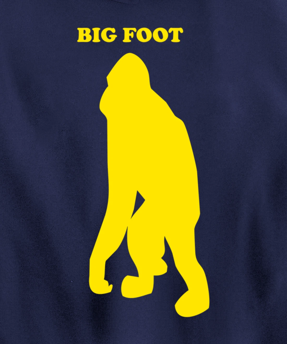 Funny Bigfoot Shirt Monkey Meme Sasquatch Cryptid Silhouette Pullover Hoodie