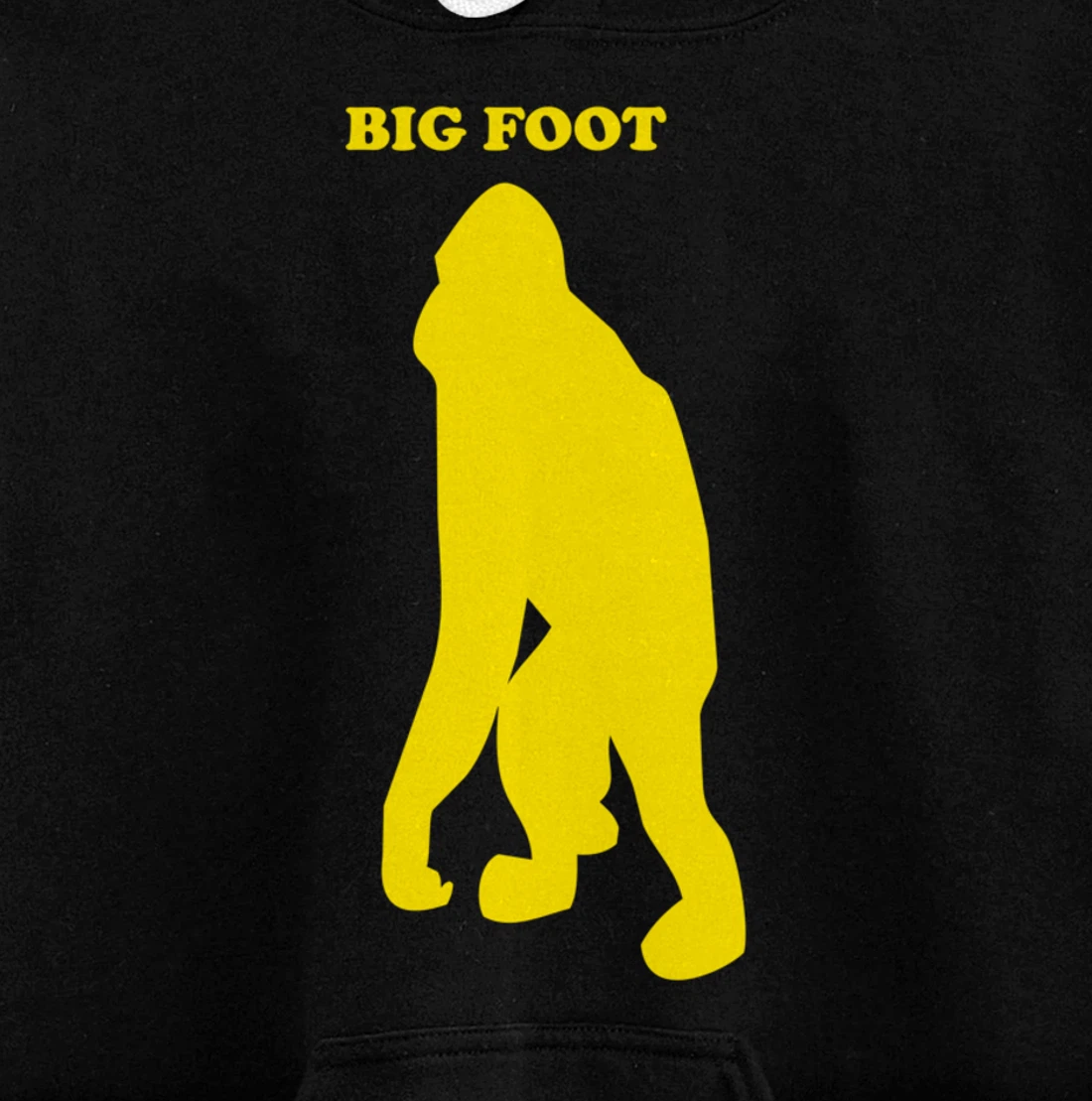 Funny Bigfoot Shirt Monkey Meme Sasquatch Cryptid Silhouette Pullover Hoodie