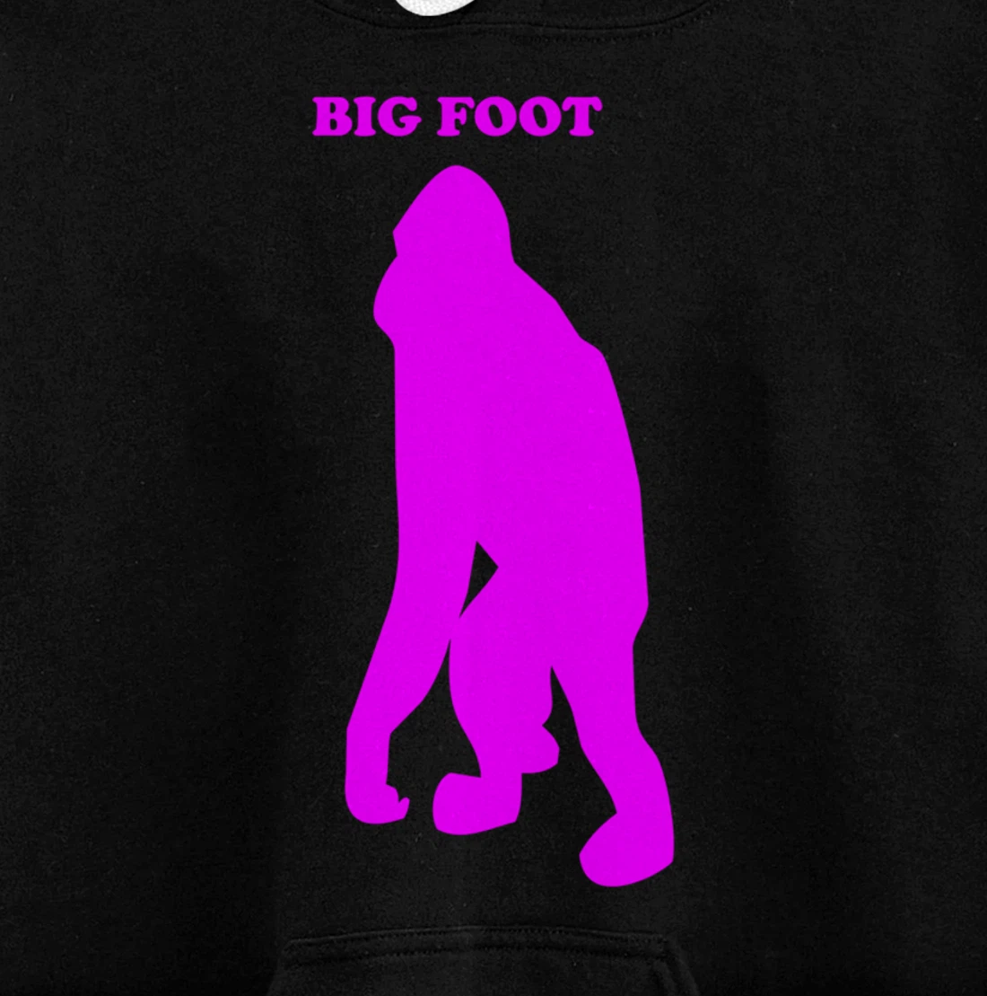 Funny Bigfoot Shirt Monkey Meme Sasquatch Cryptid Silhouette Pullover Hoodie