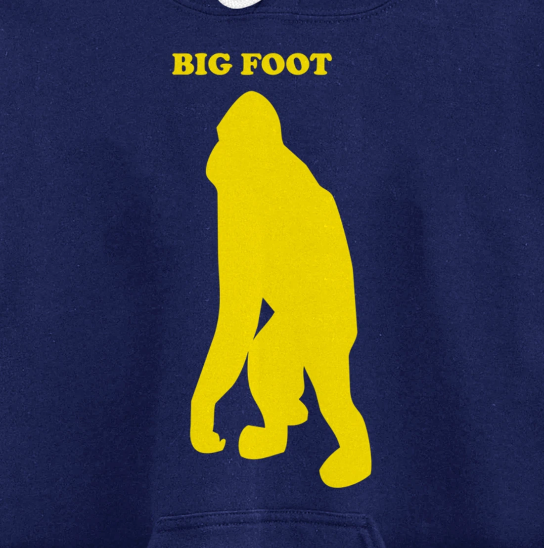 Funny Bigfoot Shirt Monkey Meme Sasquatch Cryptid Silhouette Pullover Hoodie