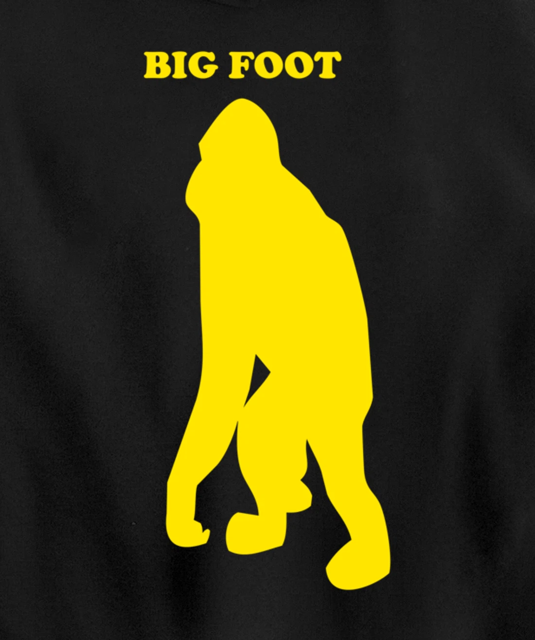 Funny Bigfoot Shirt Monkey Meme Sasquatch Cryptid Silhouette Pullover Hoodie