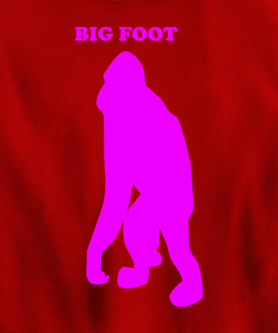 Funny Bigfoot Shirt Monkey Meme Sasquatch Cryptid Silhouette Pullover Hoodie