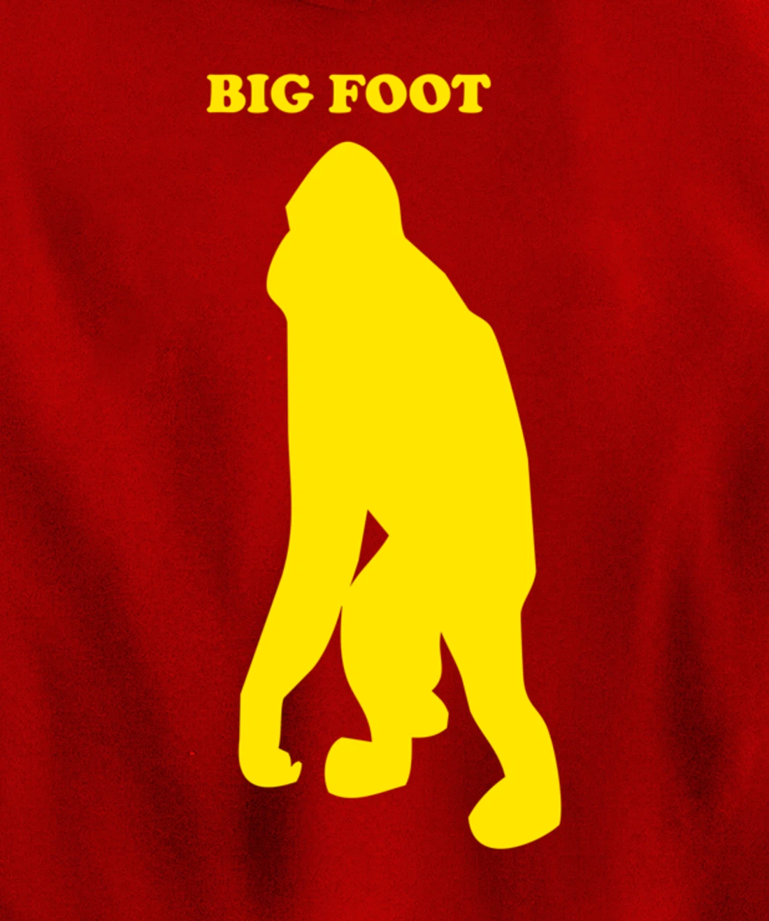 Funny Bigfoot Shirt Monkey Meme Sasquatch Cryptid Silhouette Pullover Hoodie