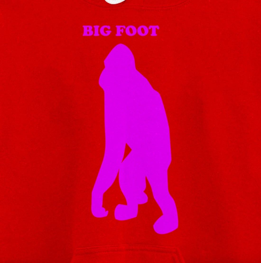 Funny Bigfoot Shirt Monkey Meme Sasquatch Cryptid Silhouette Pullover Hoodie