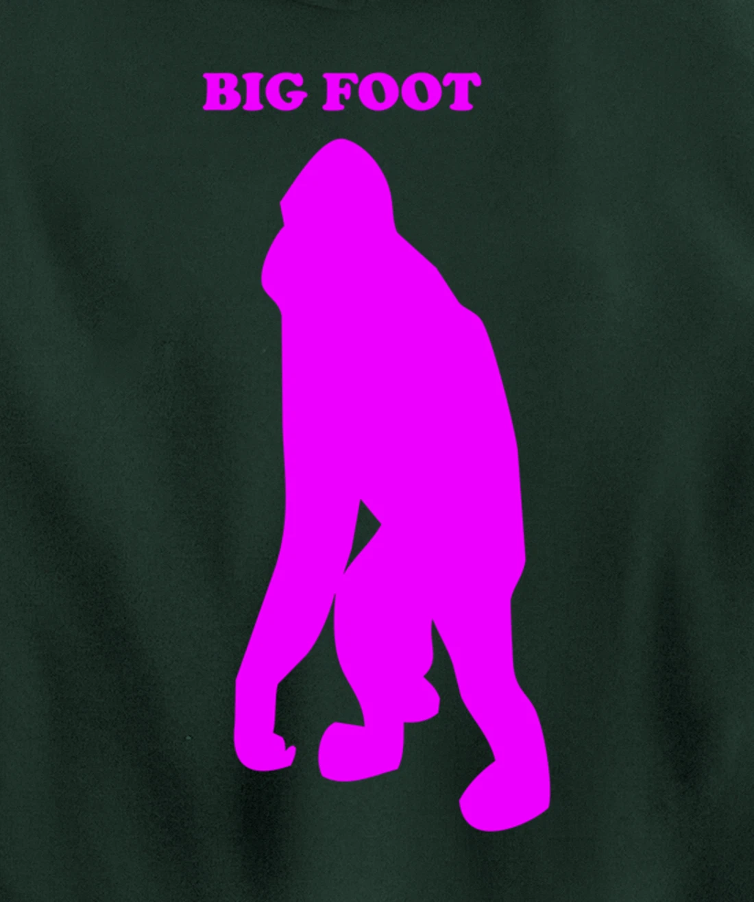 Funny Bigfoot Shirt Monkey Meme Sasquatch Cryptid Silhouette Pullover Hoodie