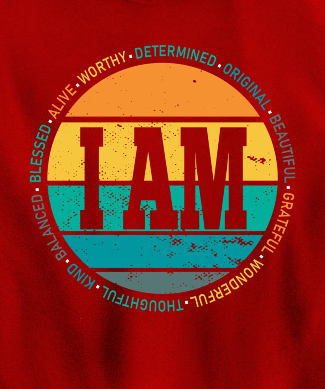 Retro Positive Affirmations Mental Health Awareness Pullover Hoodie