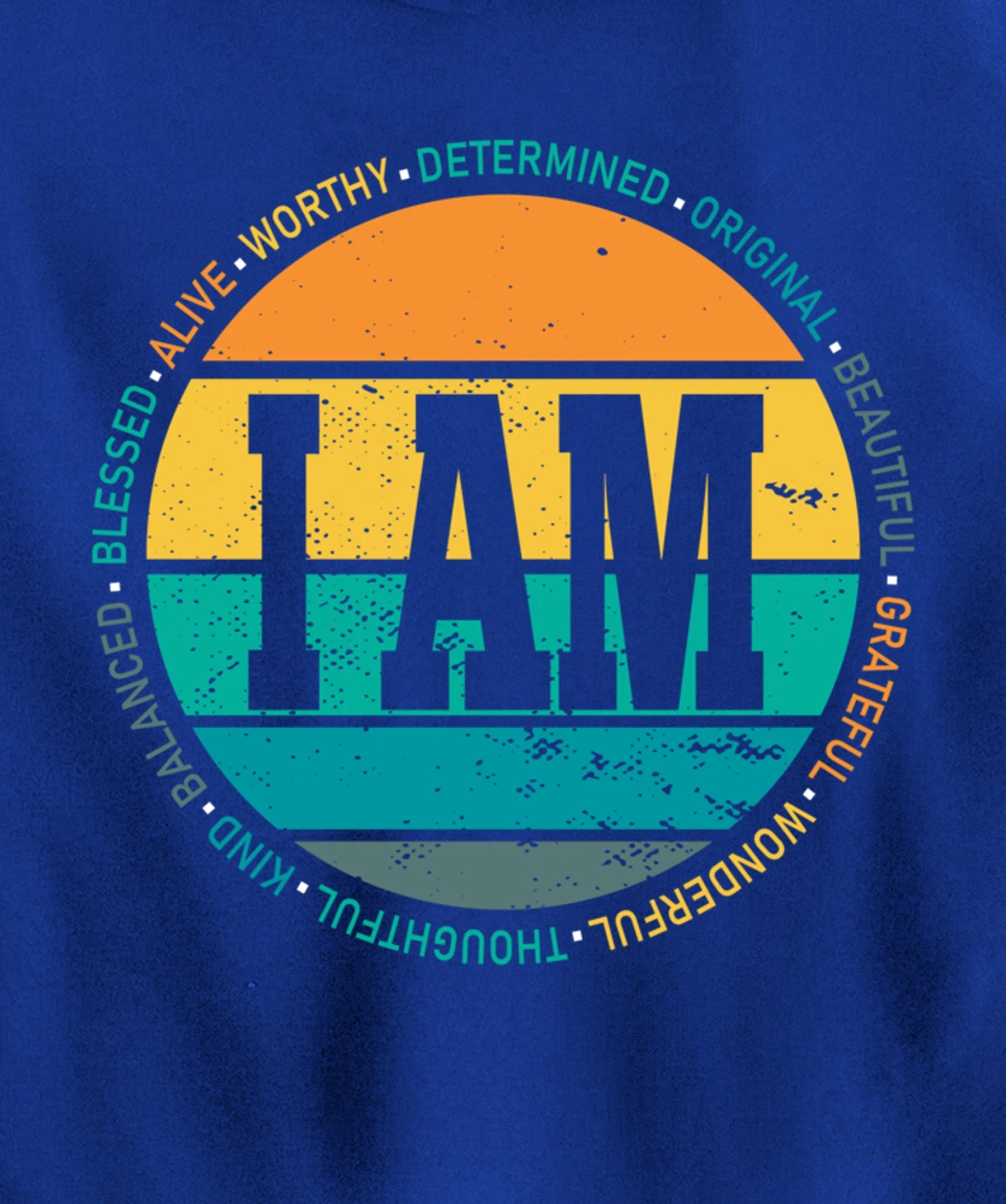 Retro Positive Affirmations Mental Health Awareness Pullover Hoodie